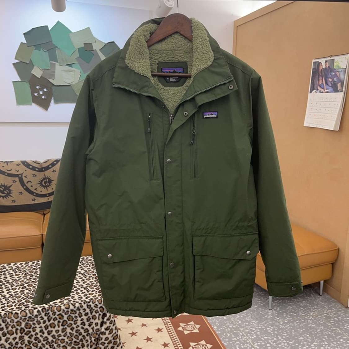파타고니아 빈티지 캐주얼 말차카키 양털 마운틴 자켓 S C09495 상품이미지3