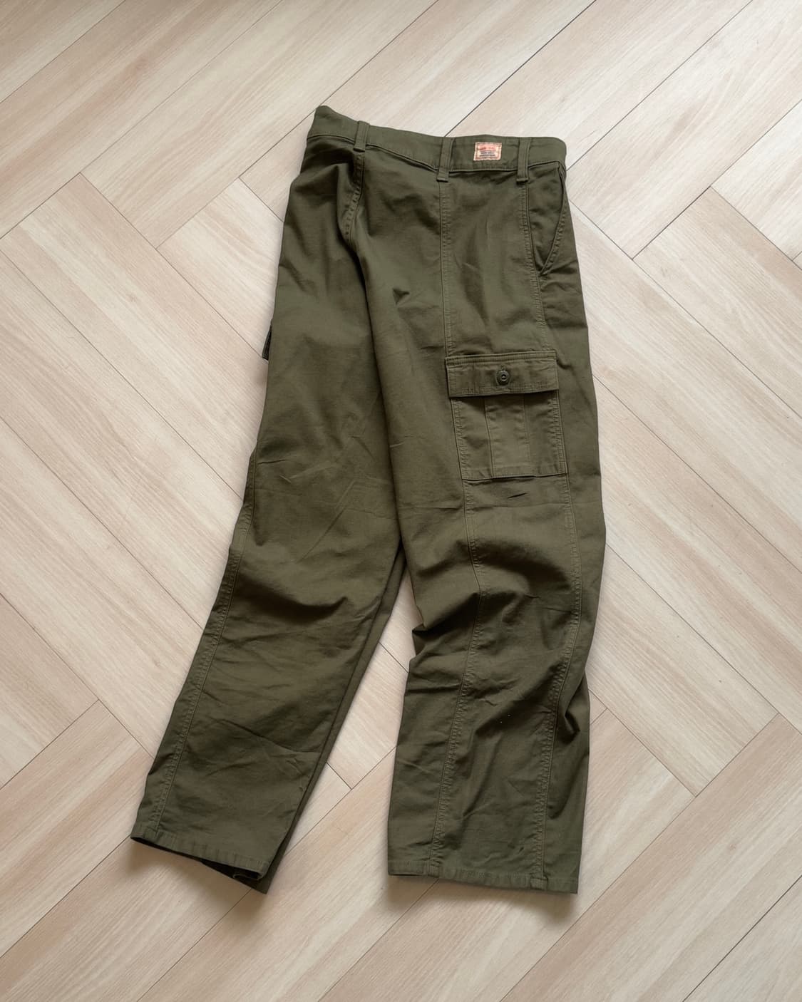 [SOMETHING] Olive Cargo Trousers 상품이미지3