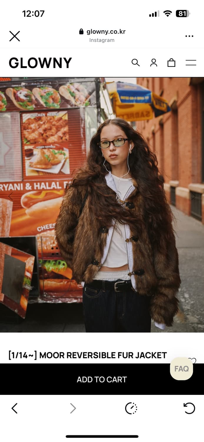 글로니 리버시블 퍼자켓 상품이미지1