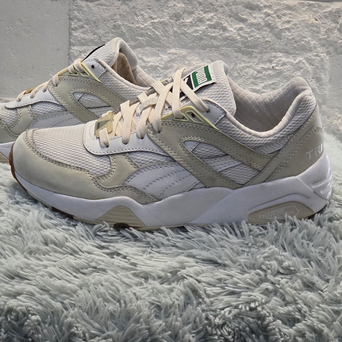 5a-25:푸마 트리노믹 R698 빈티지 화이트(230) 상품이미지3