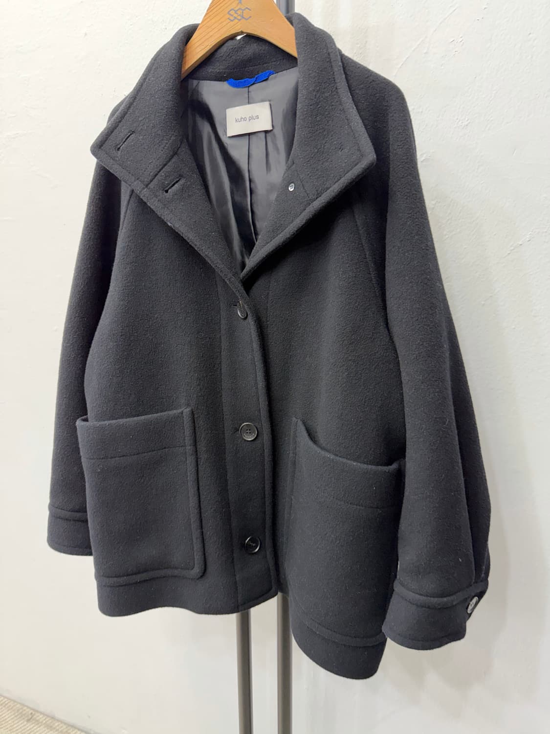 정품) kuho plus 구호플러스 22ss 오버핏 캐시미어 피코트 F 상품이미지3