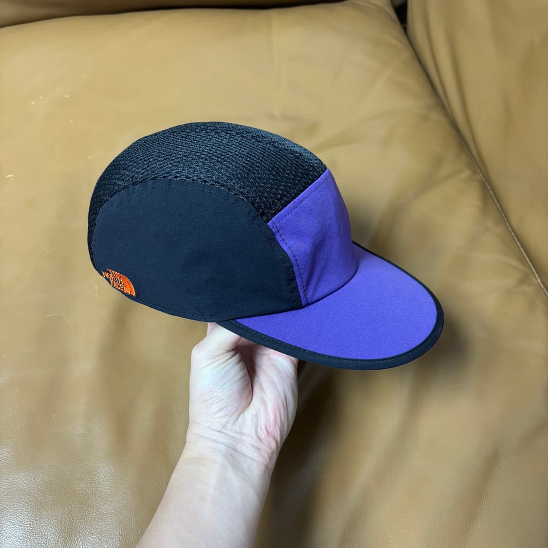 빔즈 노스페이스 캠프캡 모자 퍼플 블랙 메쉬 상품이미지3