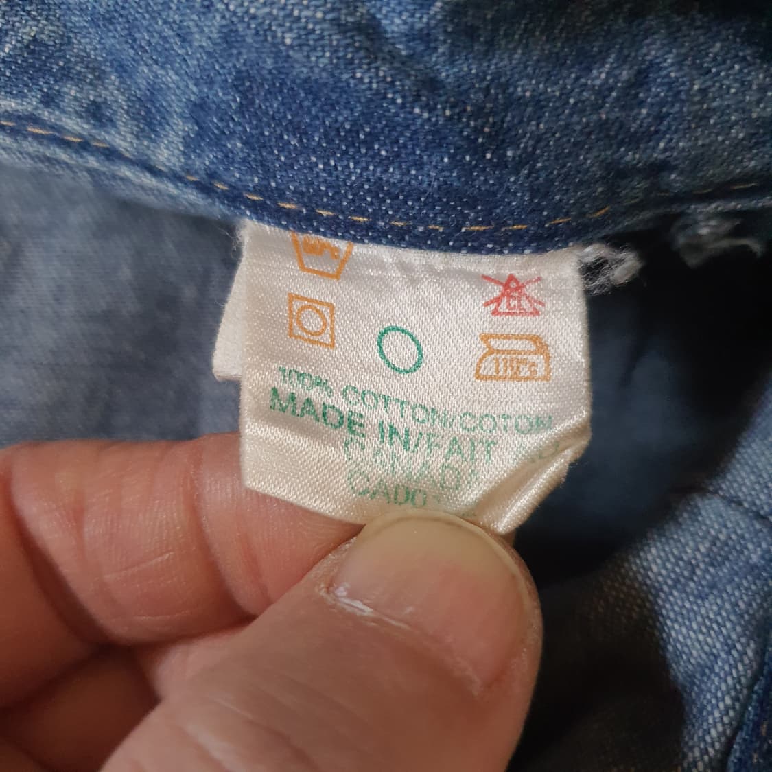 70s미국 수입 데님  웨스턴 셔츠  no.51 상품이미지5