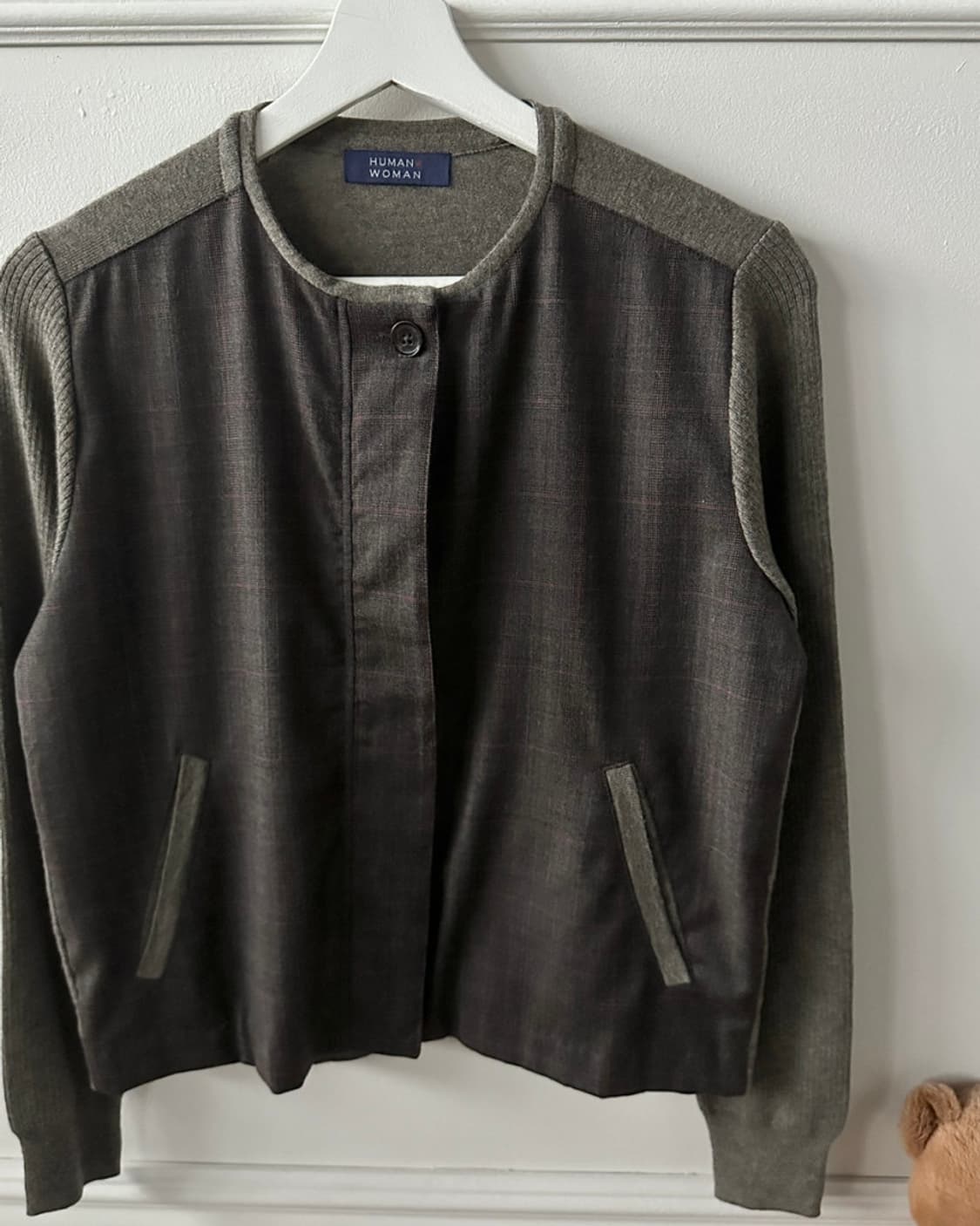 Human Woman 울 니트 집업 상품이미지1