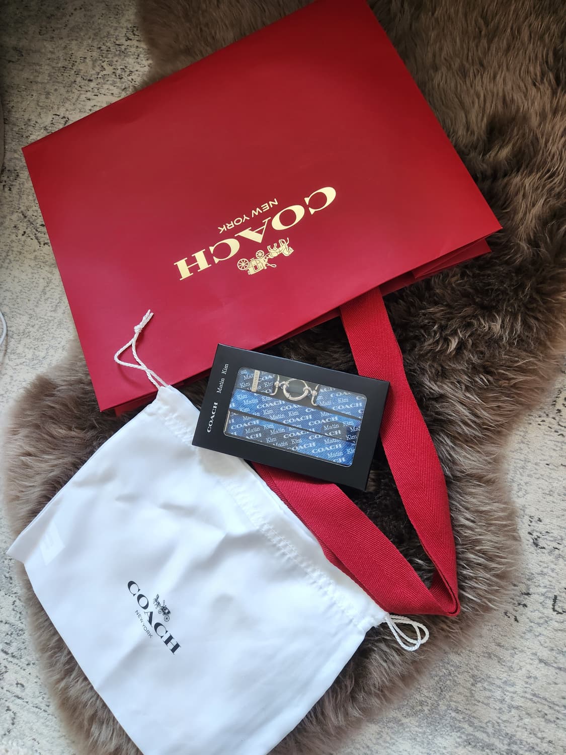 코치 x 마땡킴 폰 스트랩 신품 미개봉 선물용 상품이미지1