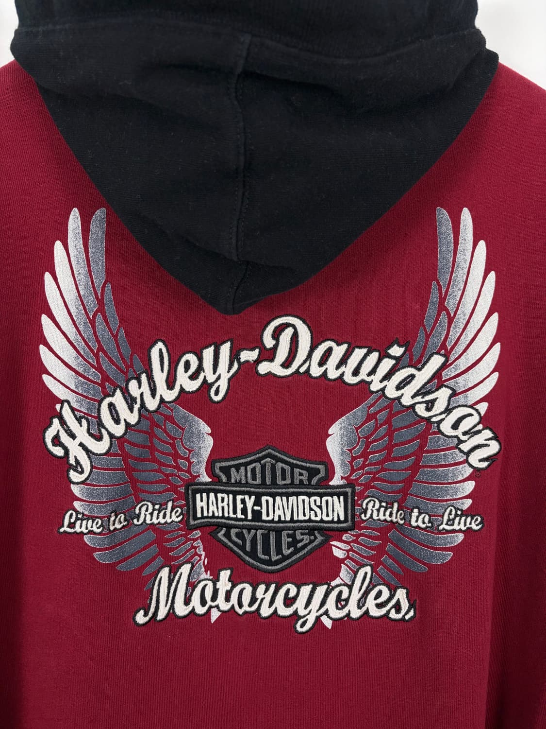 a108) 할리데이비슨 빅로고 후드집업 상품이미지6