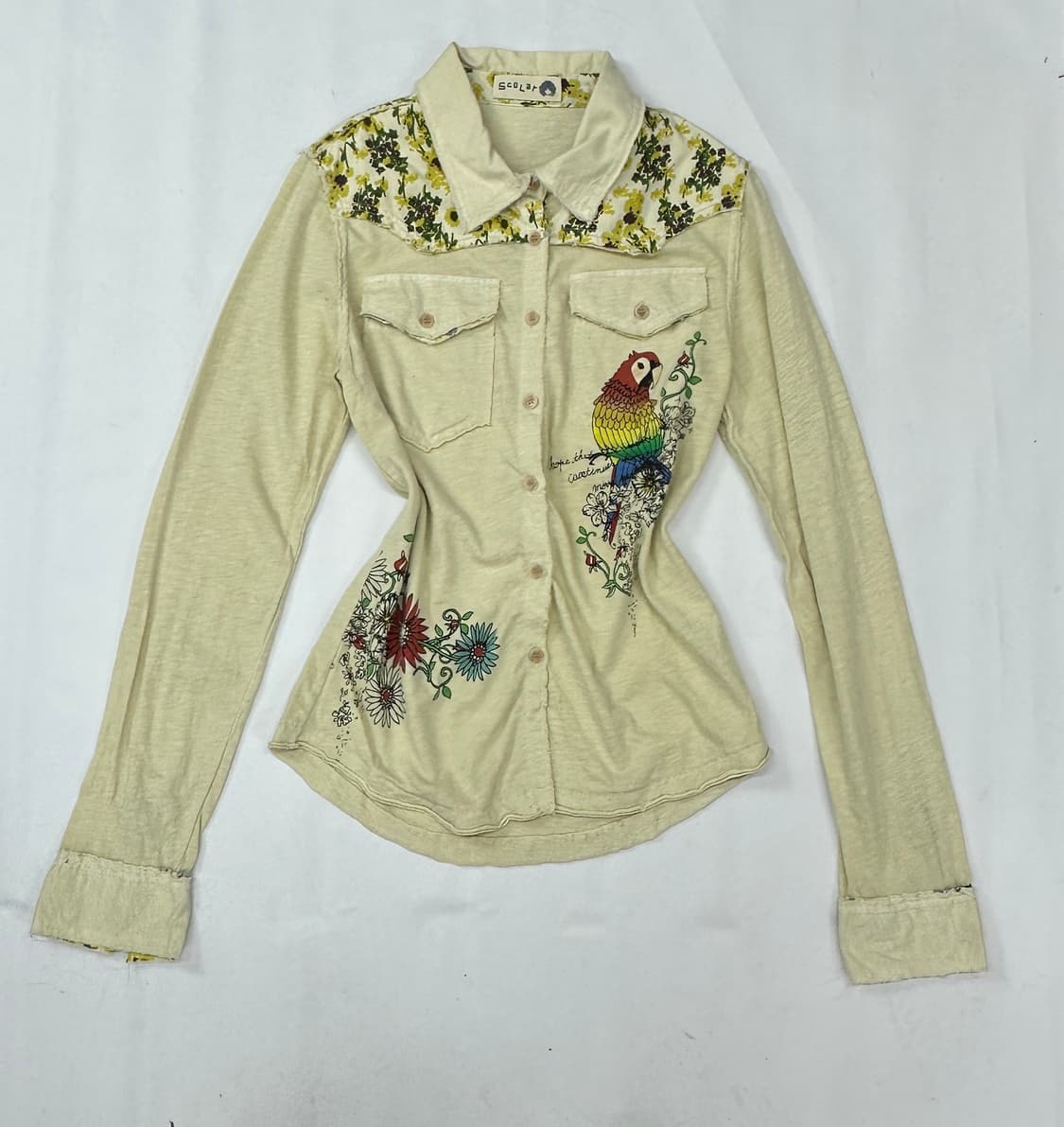 🤎재팬 scolar 패턴 포레스트 셔츠🤎 포켓 빈티지 에스닉 히피  상품이미지2