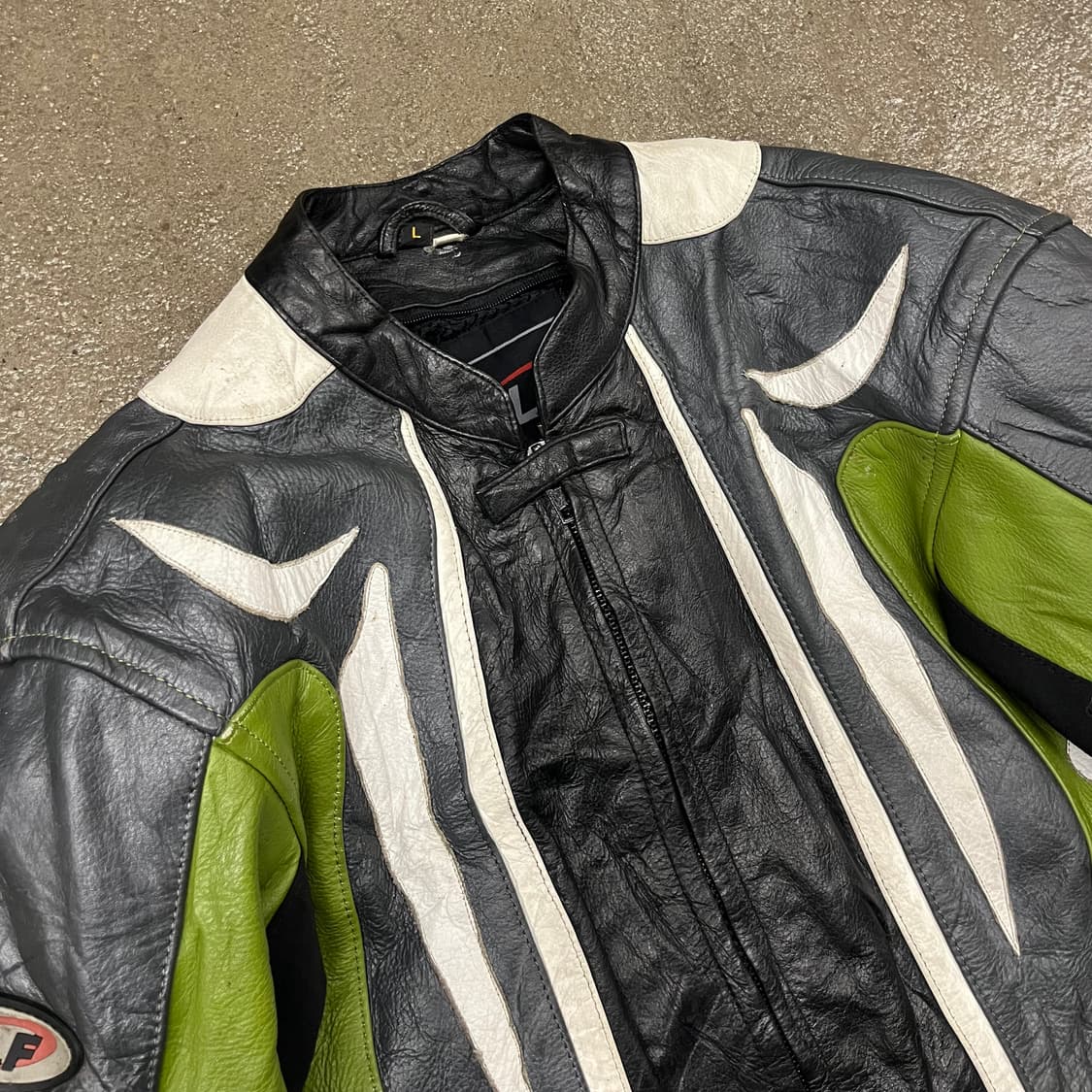빈티지 가죽 레이싱 자켓 (100-105) 상품이미지2