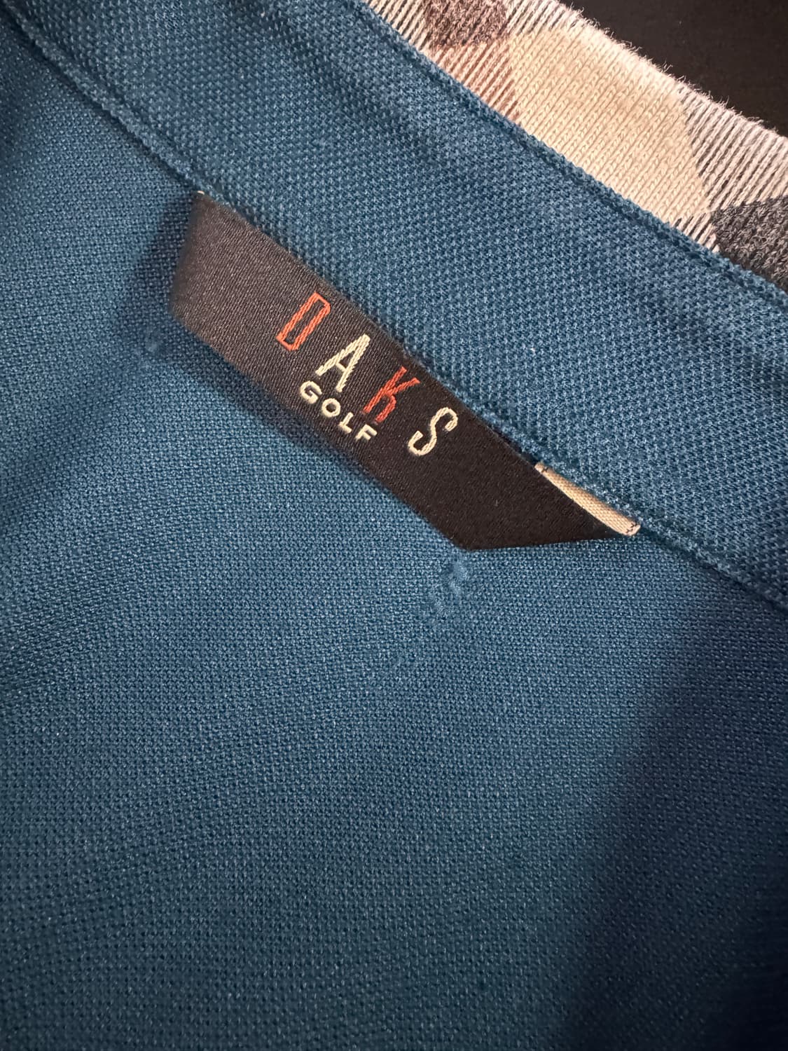 닥스 Daks 골프 23년도 체크 카라 반팔 폴로 티셔츠 L 상품이미지3