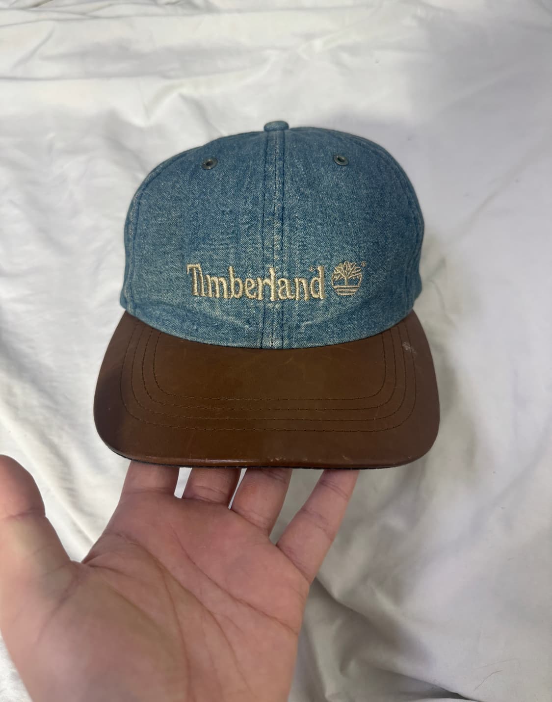 팀버랜드 데님 레더 볼캡 상품이미지1