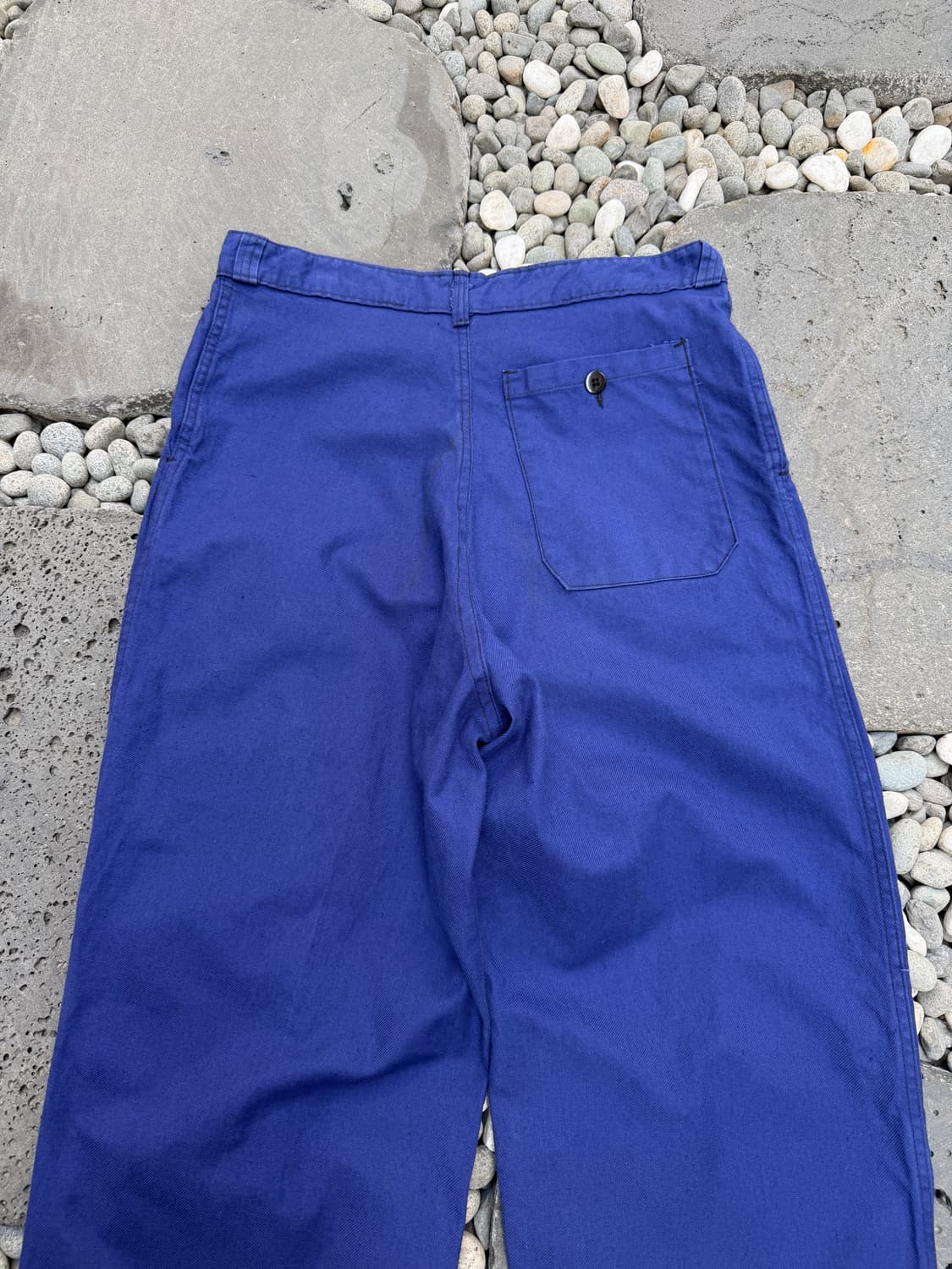 OLD VINTAGE NAVY BLUE WIDE 빈티지 프렌치워크팬츠 상품이미지7