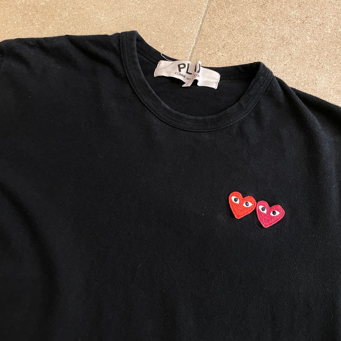 꼼데가르송 플레이 더블하트 티셔츠 상품이미지3