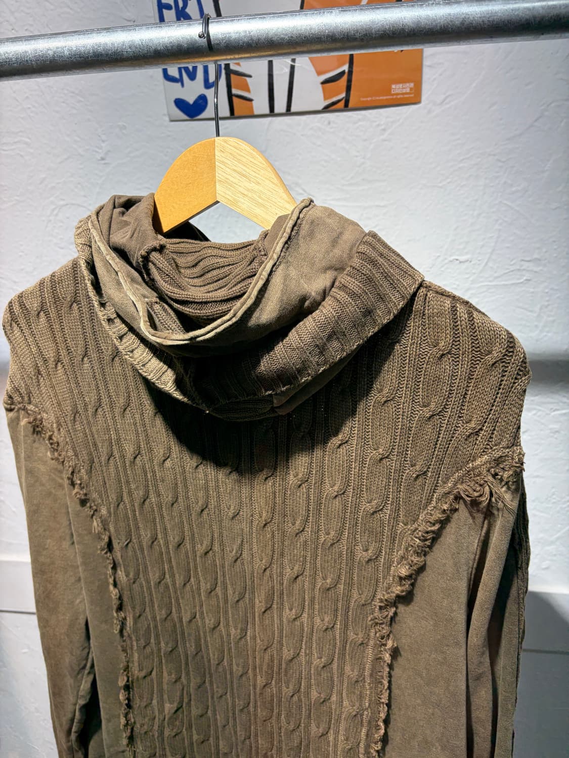 00s 빔즈 그런지 y2k 니트 집업 카고자켓 상품이미지7