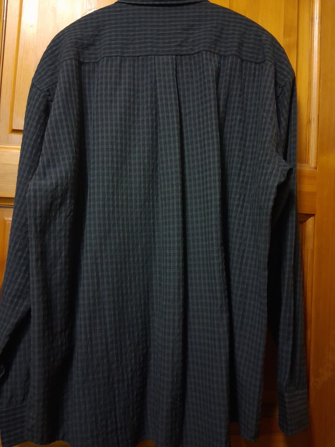 [M] 유니온블루 런드리 스몰 체크 셔츠 (차콜 블랙) 상품이미지3