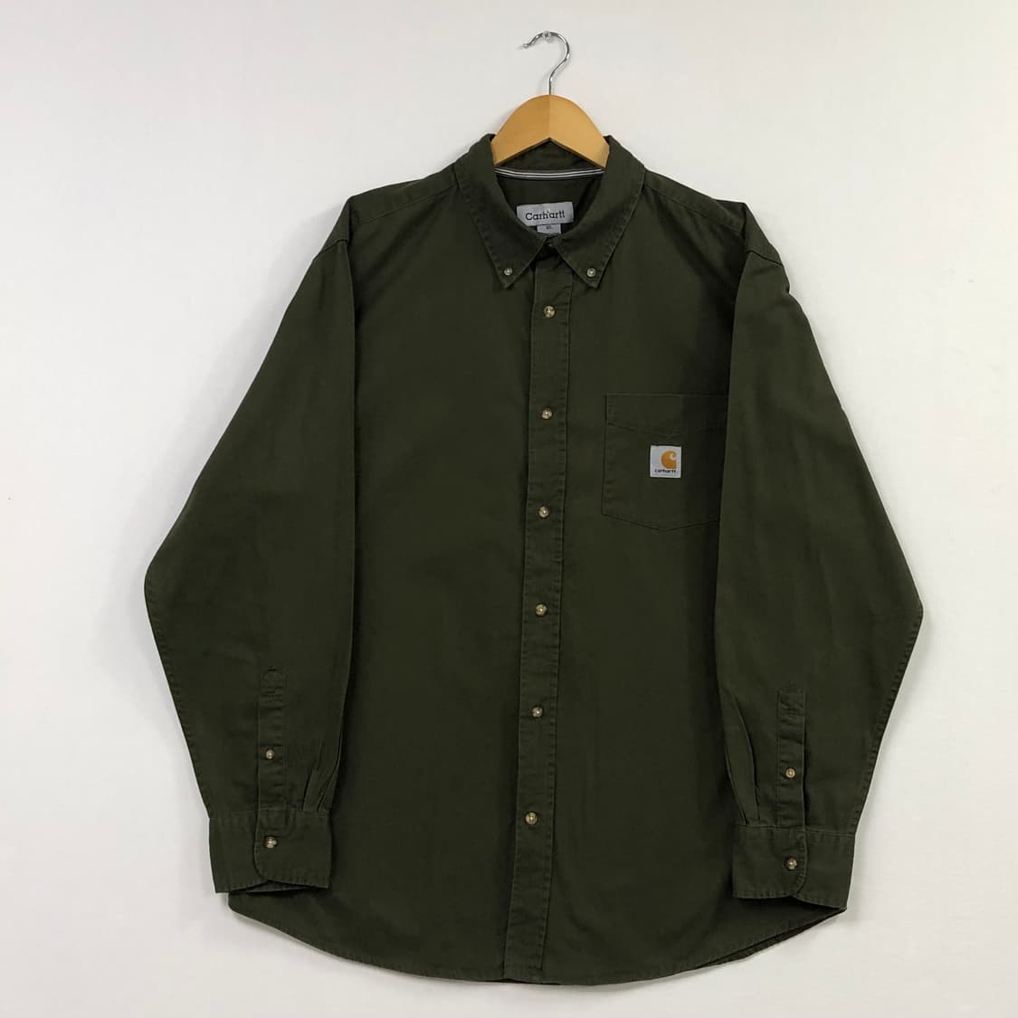 XL 칼하트 카키 워크 셔츠 상품이미지2