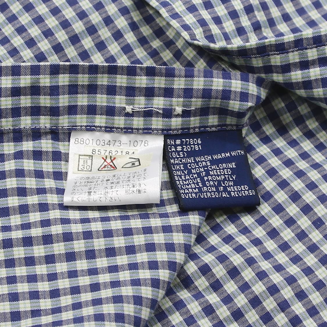 (착용컷) TOMMY HILFIGER 체크 반팔 셔츠 (남성용 100) 상품이미지8