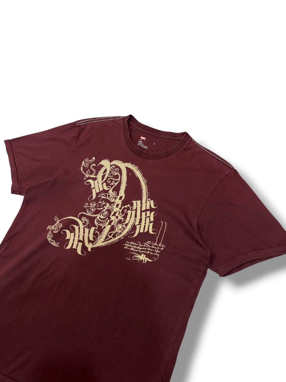 디젤 버건디 빈티지 티셔츠 (L)  상품이미지2