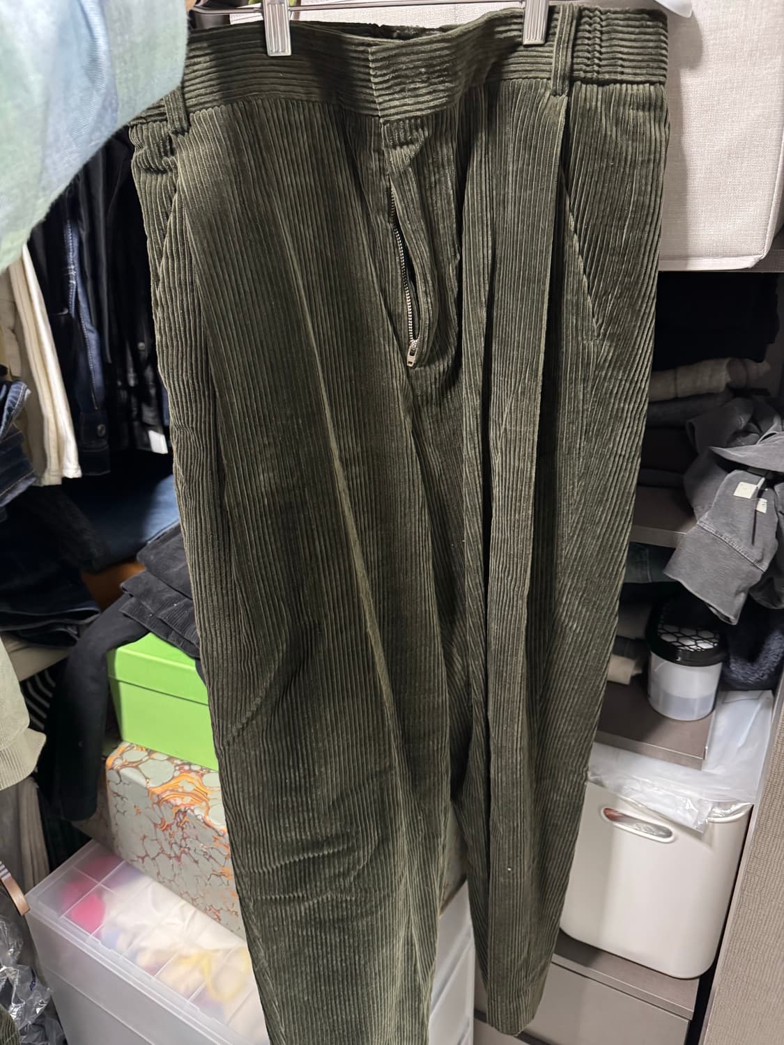 Calvin klein CK 코듀로이 카키 셋업 (셔츠자켓+팬츠) 상품이미지4