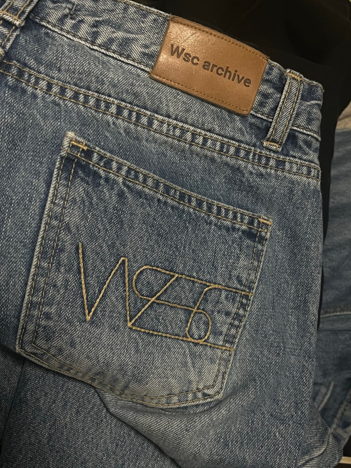 wsc archive 아카이브 데님 와이드 팬츠 상품이미지3