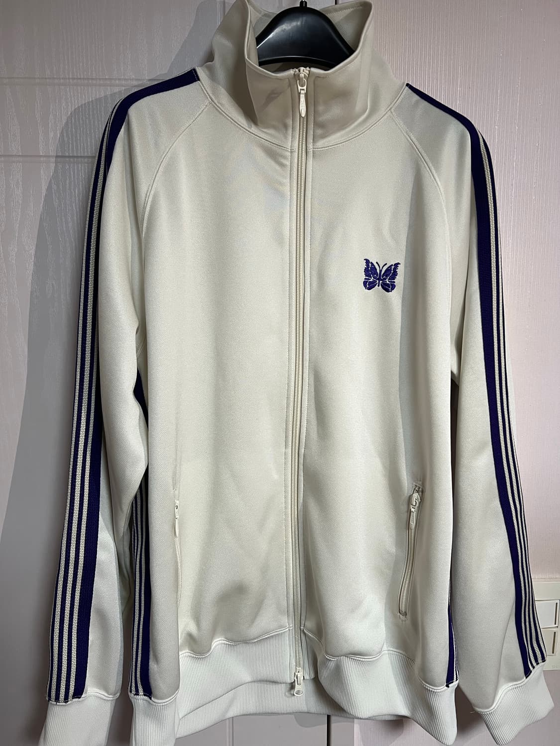 니들스 트랙 자켓 폴리 스무스 아이스 화이트 상품이미지2