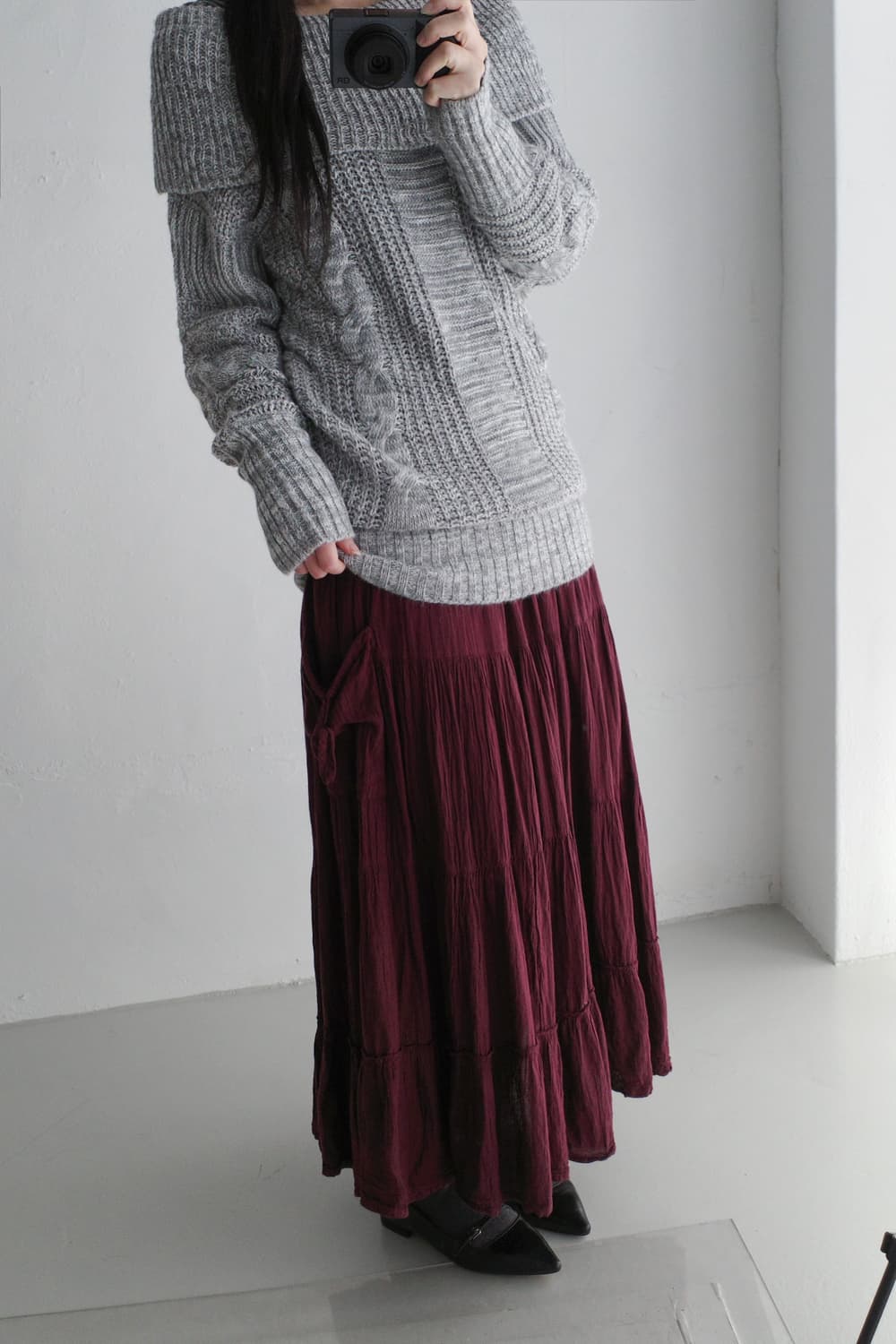 shirring pocket skirt 상품이미지6