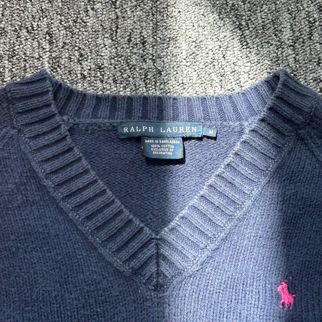 랄프로렌 네이비 브이넥 니트 상품이미지4