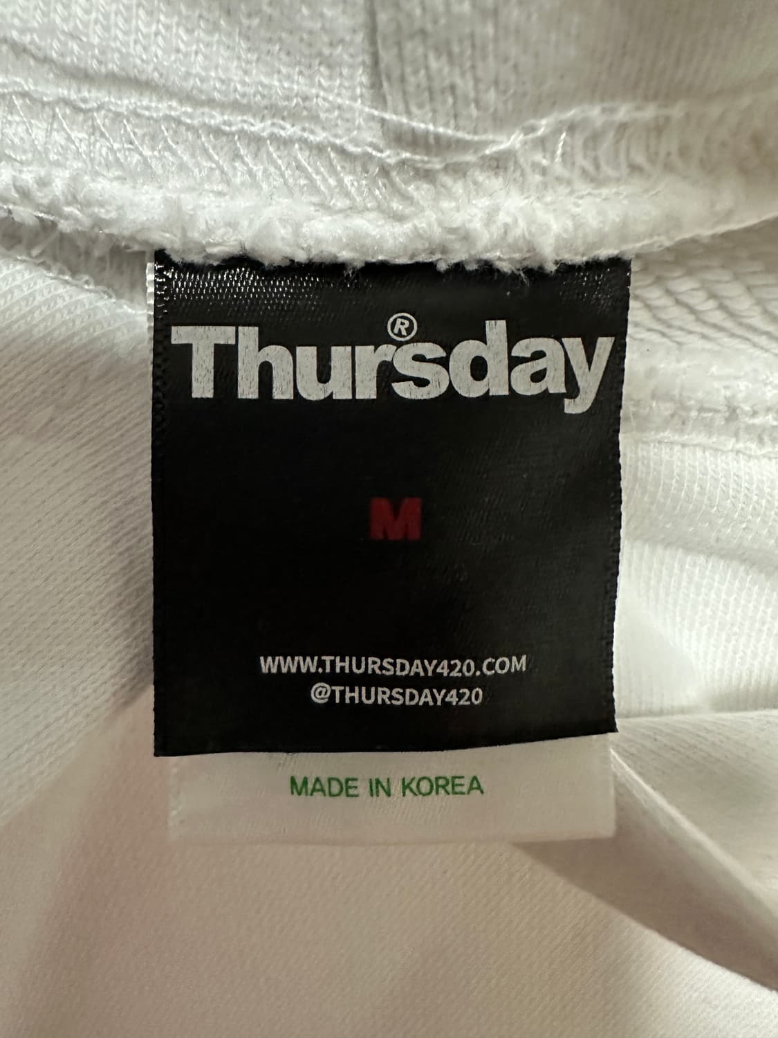 (M) 떨스데이420 마리화나 후드티 화이트 빌스택스 상품이미지5