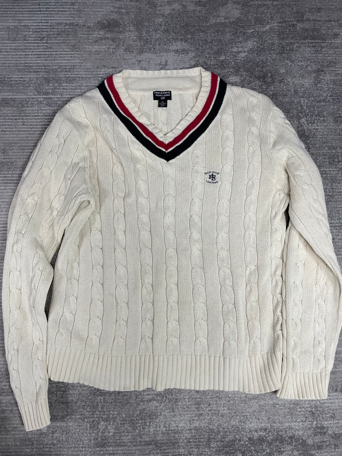 90s Polo 크리켓 케이블 니트 상품이미지1