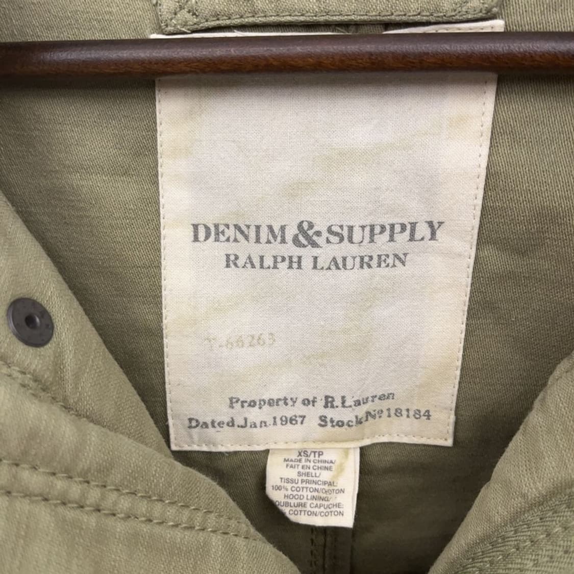 폴로 데님앤서플라이 M-51 스트릿 피쉬테일 야상 자켓 XS C08744 상품이미지5