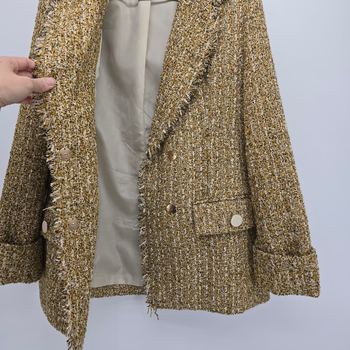 Daniel Hechter 트위드 골든 자켓 상품이미지8
