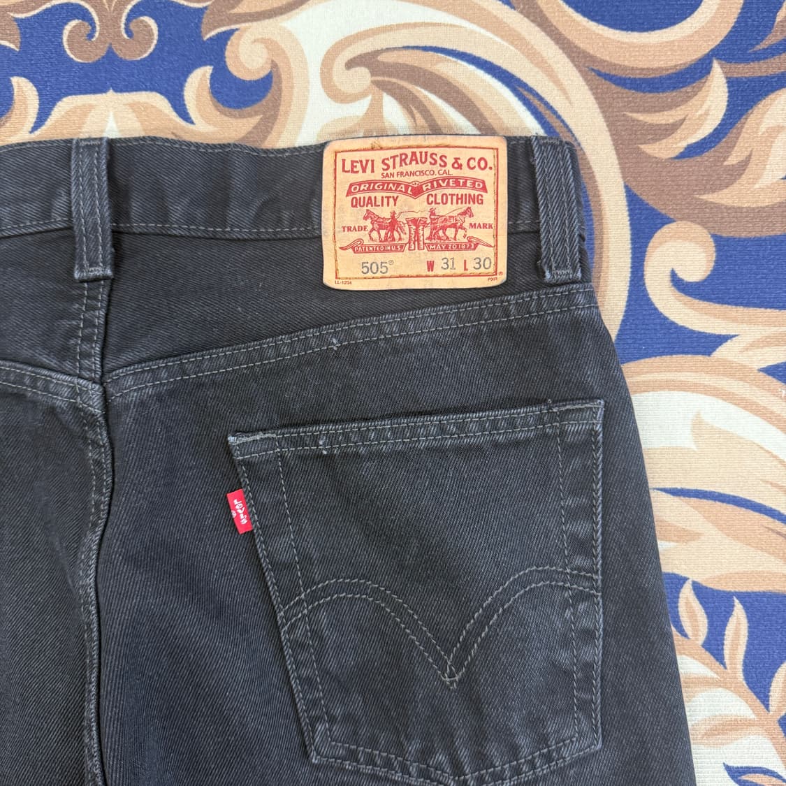 (31)10s 리바이스 Levis 블랙 데님팬츠 상품이미지2