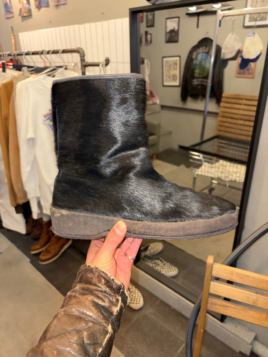 Hair-on Cowhide(Pony hair) American boot 상품이미지7