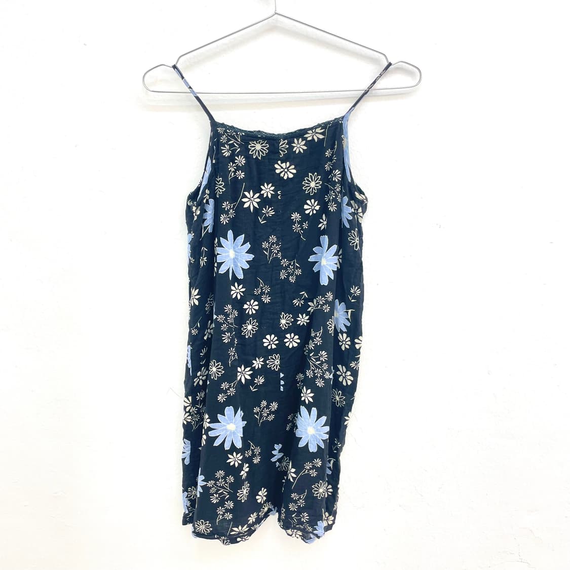 Dark navy flower sleeveless dress 상품이미지2
