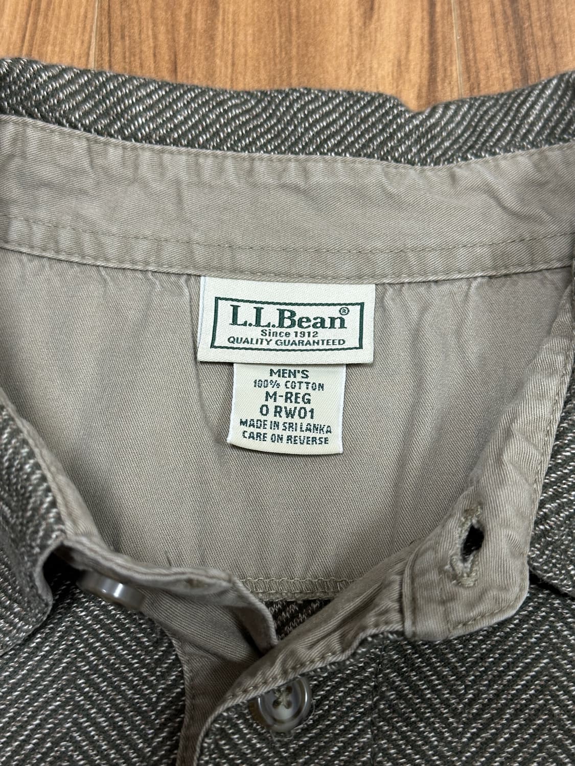 엘엘빈 L.L. Bean 헤링본 폴로 셔츠 M 상품이미지8