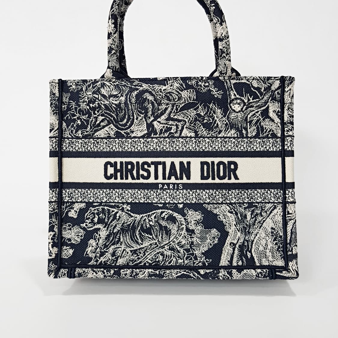 디올 북 토트백 스몰 뜨왈 드 주이 리버스 자수 상품이미지2