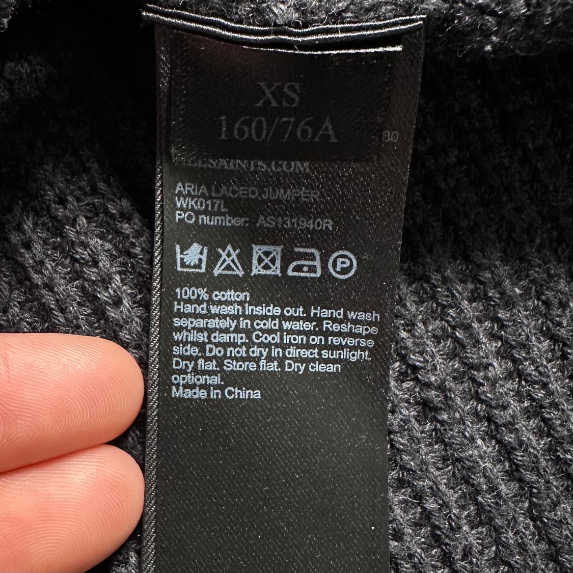 올 세인츠 레이스 디테일 니트 상품이미지7