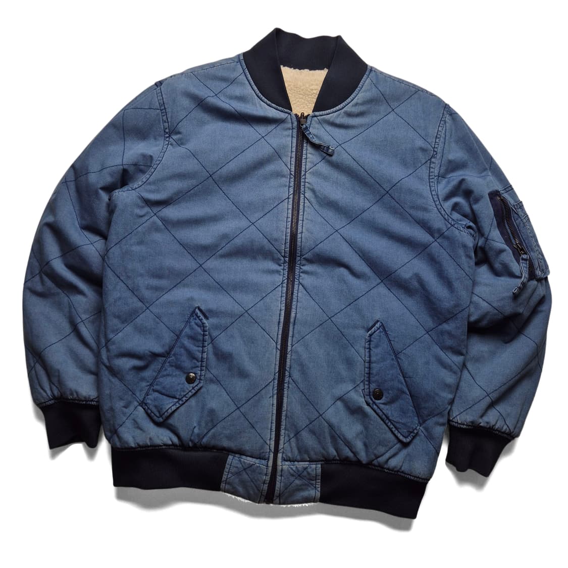 [M] 리바이스 리버시블 블루종 쉐르파 자켓 상품이미지1