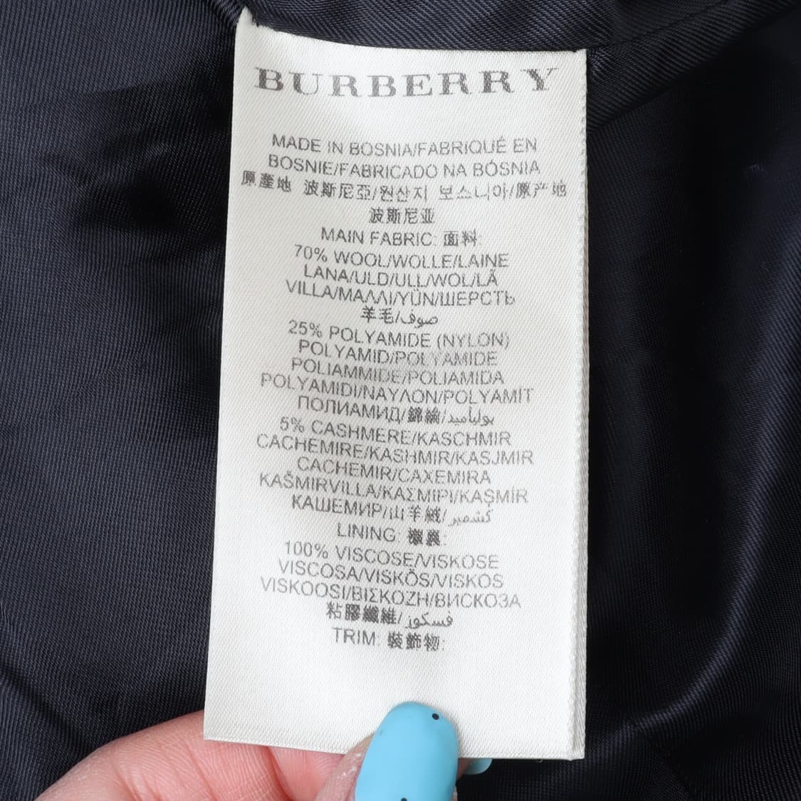 버버리 브릿 울 캐시미어 히든버튼 벨티드 코트 상품이미지9