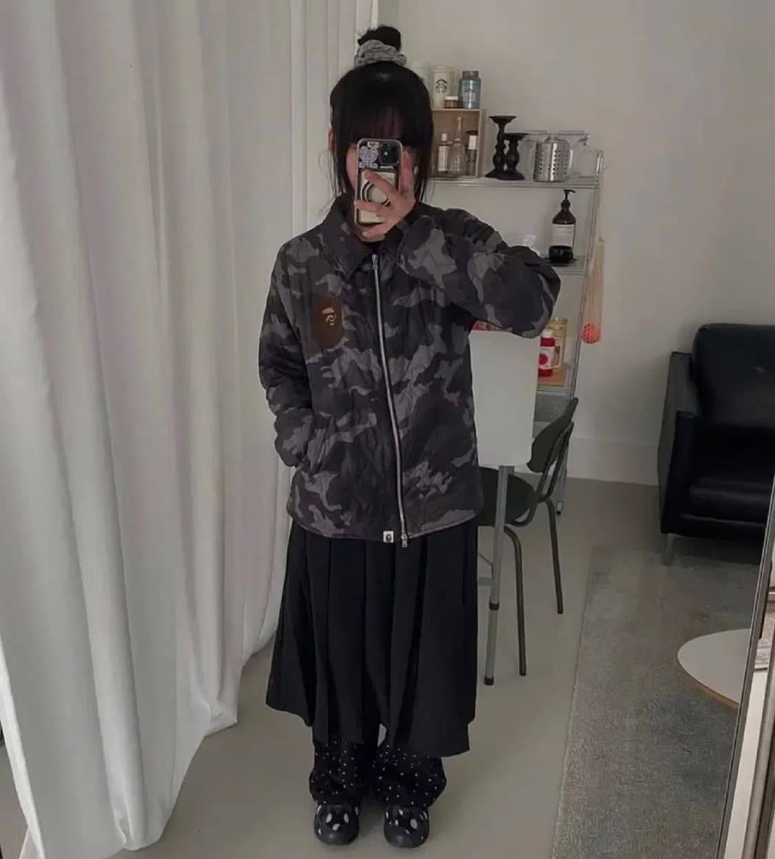 <국내 유일 매물> 정품 베이프 흑계 패딩  상품이미지1