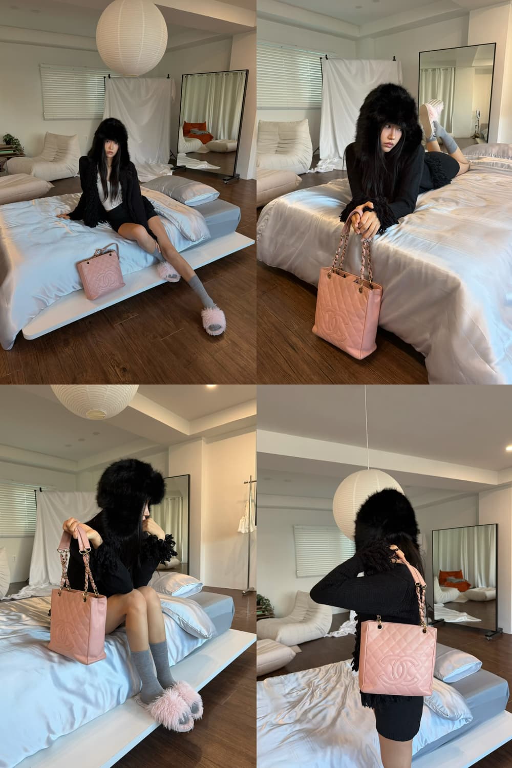 샤넬 쁘띠 샤핑백 핑크 상품이미지2