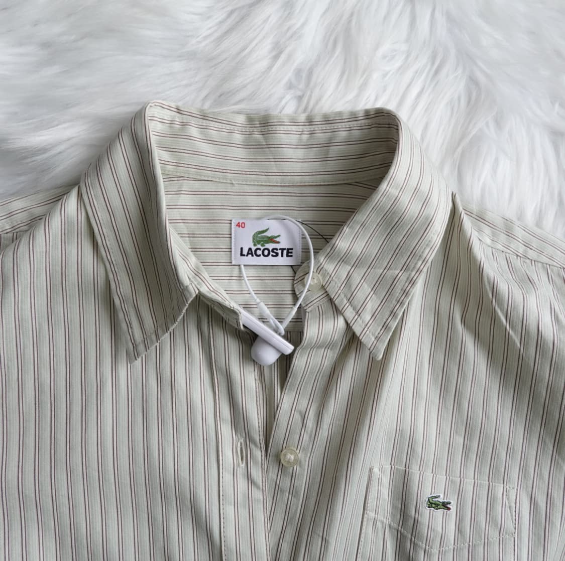 라코스테 스트라이프 코튼 셔츠 1926 상품이미지3