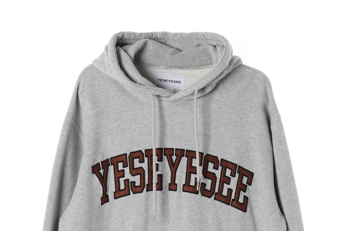 YESEYESEE 아치 로고 후드티 헤더 그레이 L 상품이미지3