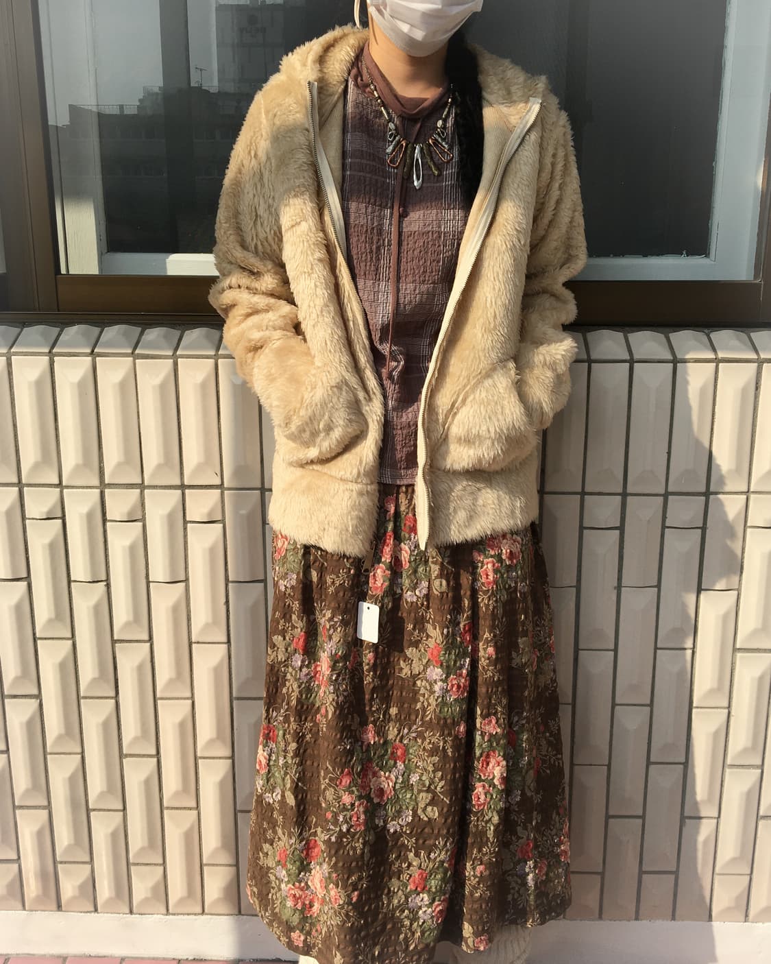 Bear ear hood fake fur jacket 상품이미지6