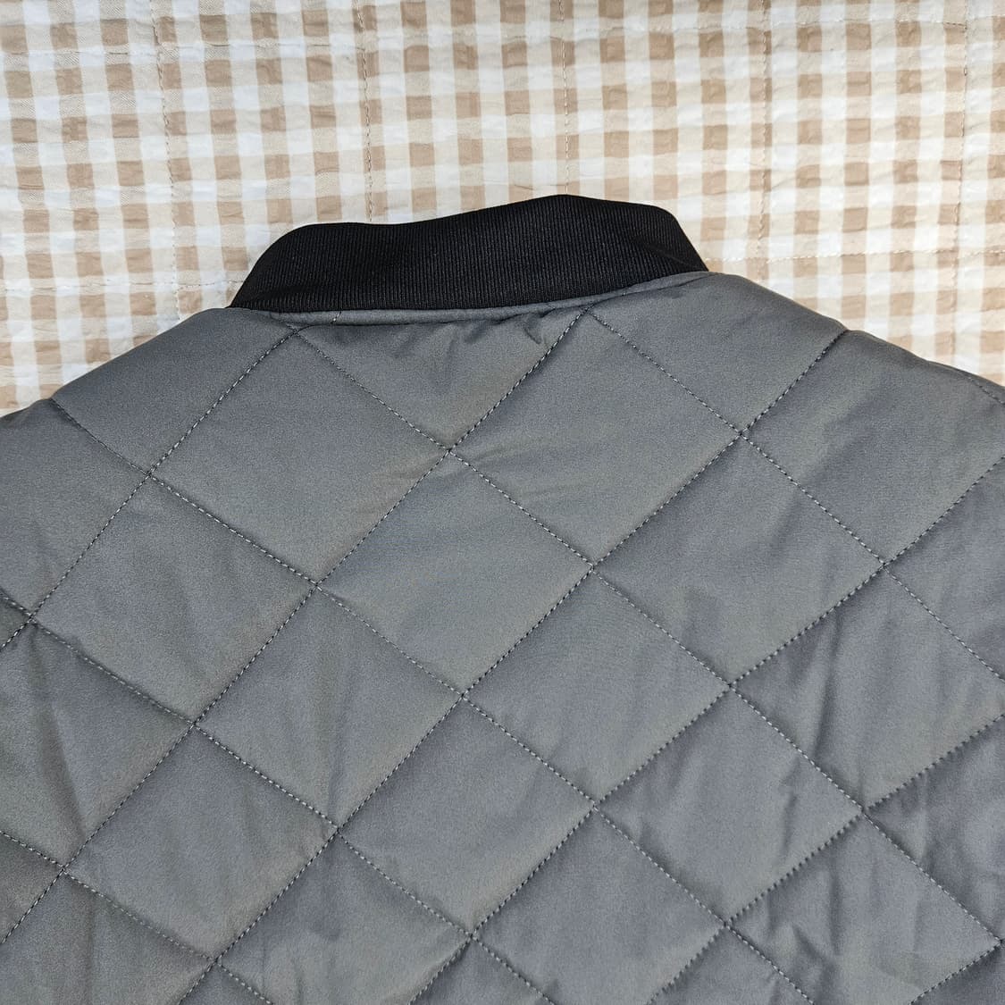 따뜻한 기모 퀼팅 경량패딩 남자100 상품이미지7