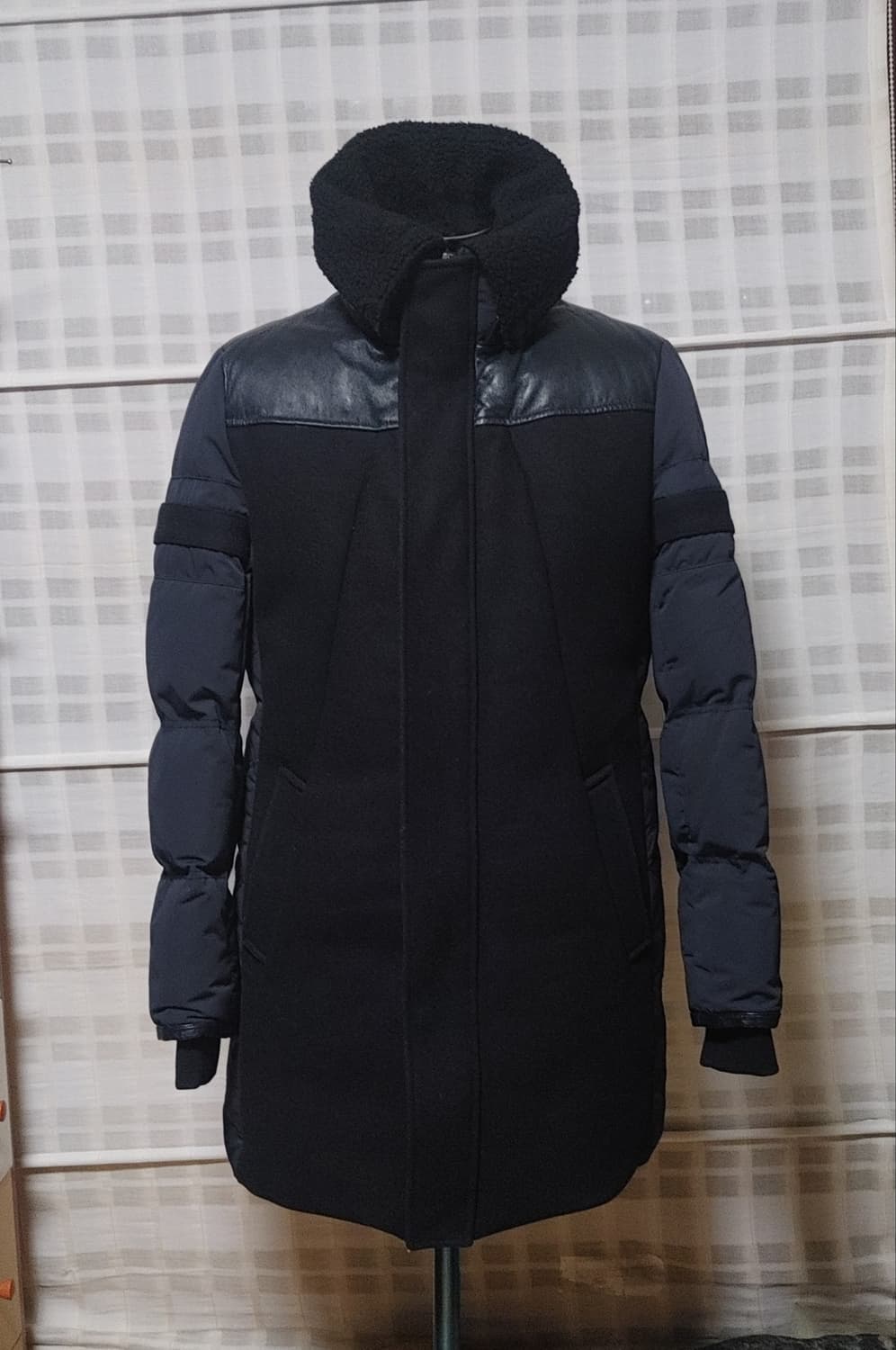 (한섬) 시스템 옴므 네이비 구스다운 패딩 점퍼 100 (슬림) 상품이미지4