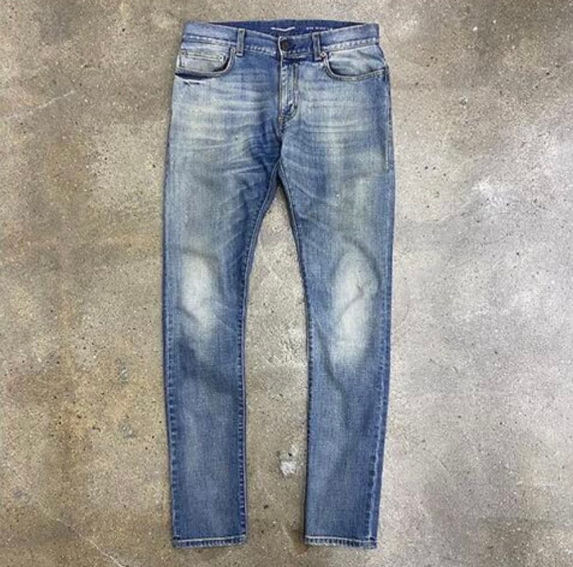 생로랑 13FW 중청 녹워싱 진 상품이미지1