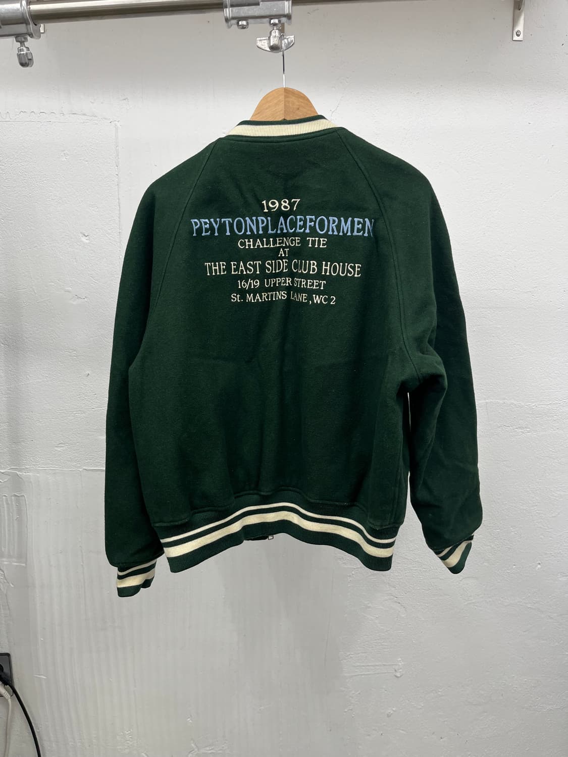 XL) PPFM WOOL GREEN VARSITY JAKCET 상품이미지8