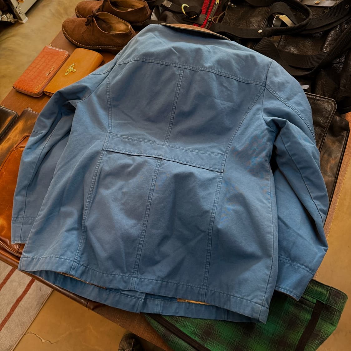 엘엘빈 블루 코듀로이 포인트 초어 자켓 S 상품이미지6