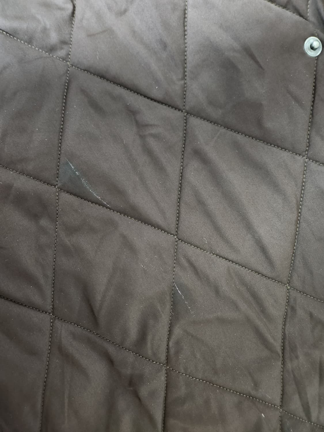 바버Barbour 브라운 퀼팅 자켓 L - J48 상품이미지9