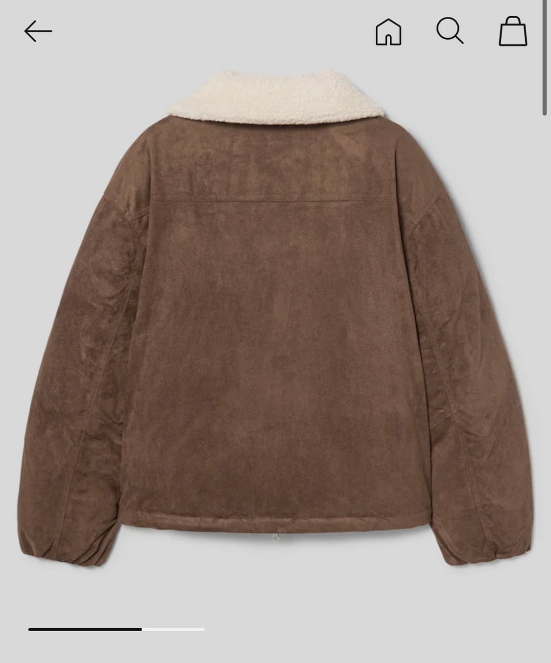 에잇세컨즈 스웨이드패딩 상품이미지3